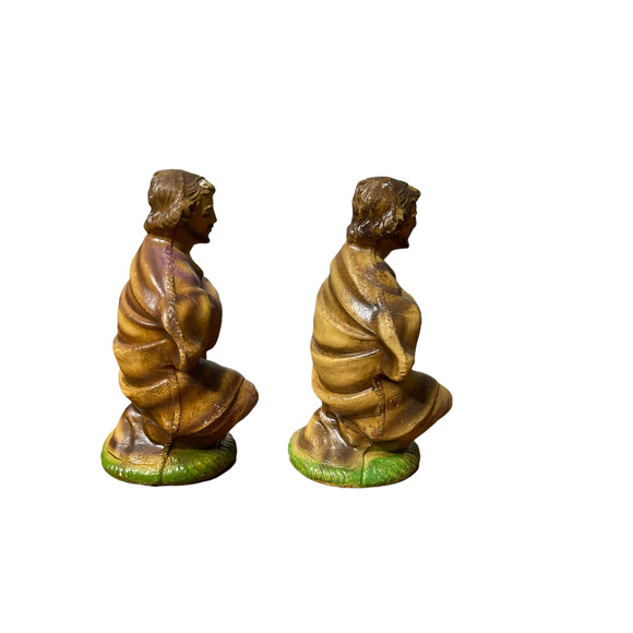 Vintage Made In Italy Nativity Shepherd Figurines Set Of 2 Stock# 97716 4.25" - Picture 7 of 8